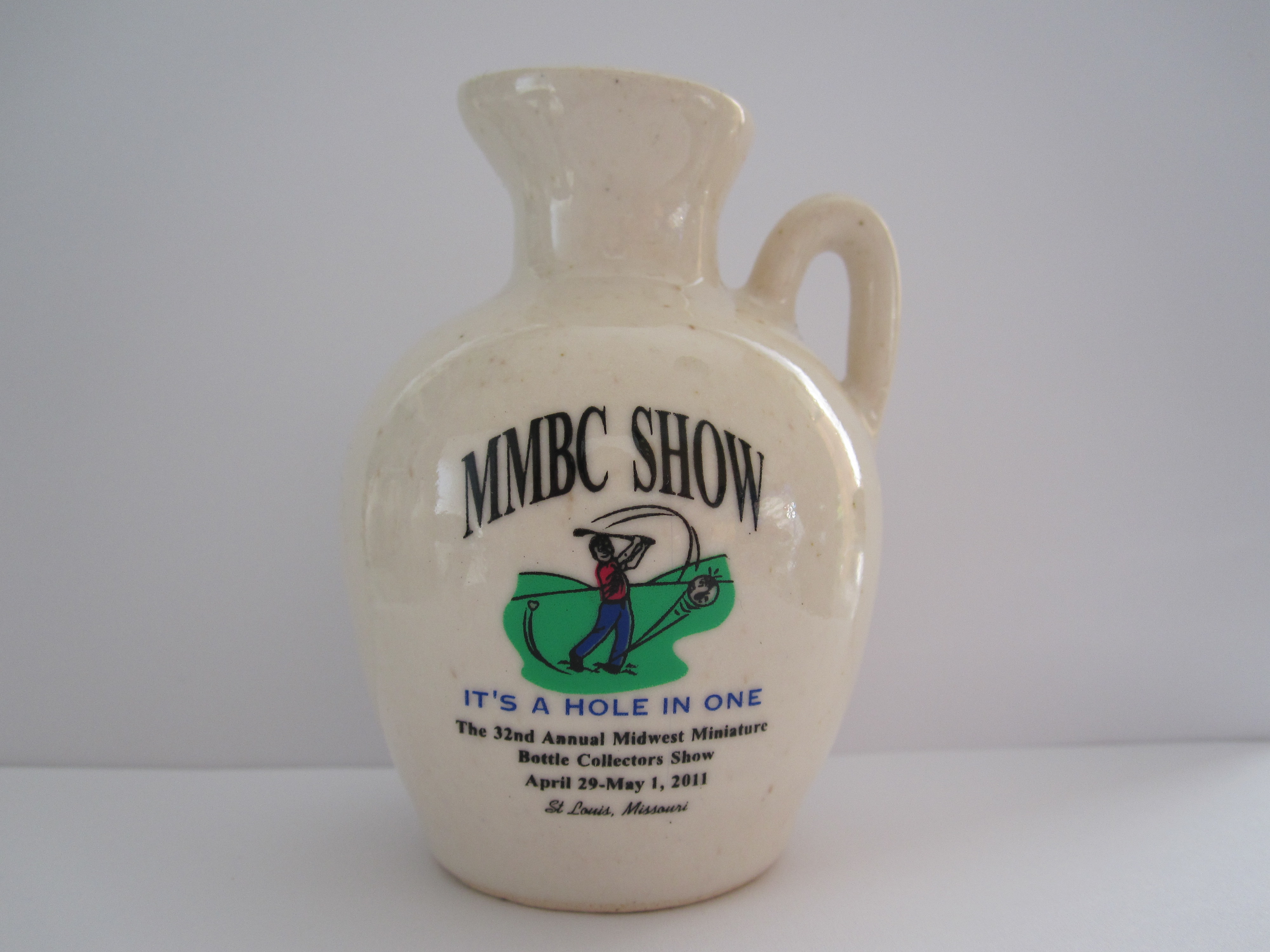 32th Anniversary Midwest Miniature Bottle Club Jug – Front side